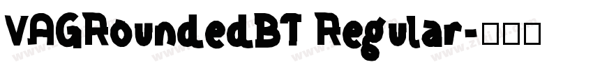 VAGRoundedBT Regular字体转换